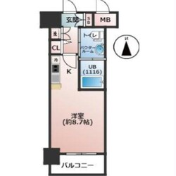 エヴァステージ梅田WESTの物件間取画像